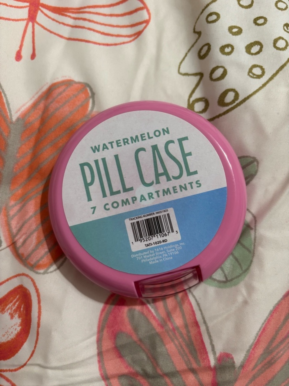 Pink Watermelon Compact Pill Container - Picture 3 of 3